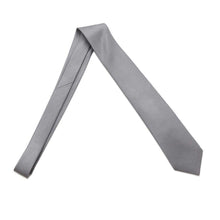 将图像加载到图库查看器中，HERMES Necktie Upside Down Gray Silk100%
