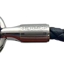 将图像加载到图库查看器中，HERMES Glenan Bracelet Size T1 Black Swift Leather
