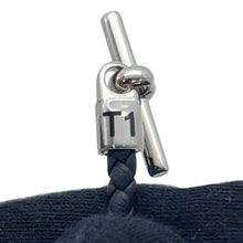 Load image into Gallery viewer, HERMES Glenan Bracelet Size T1 Black Swift Leather
