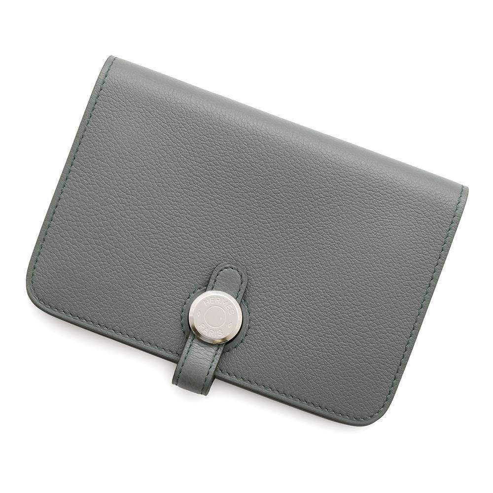 HERMES Dogon compact Vert Armand Evercolor