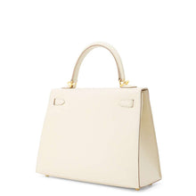 Load image into Gallery viewer, HERMES Kelly Sellier Craie Epsom Size 25
