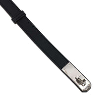 将图像加载到图库查看器中，HERMES Kelly Belt Black Epsom
