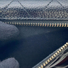 将图像加载到图库查看器中，CHANEL Classic Small flap wallet BlackAP0231 Caviar Leather
