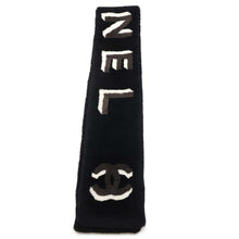 将图像加载到图库查看器中，CHANEL CC Logo Scarf BlackAA7074 Mouton100%
