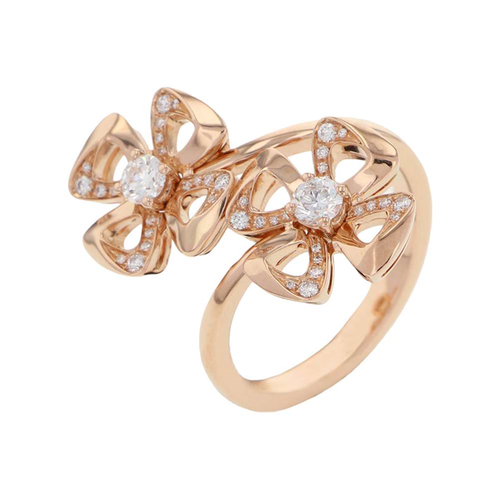 BVLGARI Fiorever Ring Size 49/#9357140 18K Pink Gold