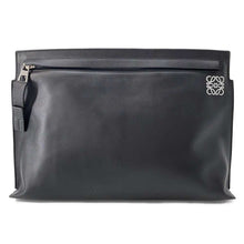 将图像加载到图库查看器中，LOEWE Anagram TPouch Black109.54.K05 Leather
