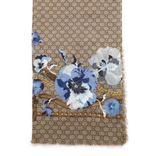 Load image into Gallery viewer, GUCCI GG Blooms Large Scarf Beige/Multicolor508797 Wool 100%
