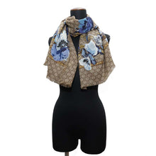 Load image into Gallery viewer, GUCCI GG Blooms Large Scarf Beige/Multicolor508797 Wool 100%
