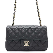 Load image into Gallery viewer, CHANEL Mini Matelasse ChainShoulder Bag BlackA69900 Lambskin Size 20
