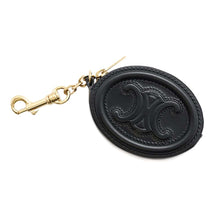 将图像加载到图库查看器中，CELINE Cuir Triomphe Coin purse Black10I863DPQ Leather
