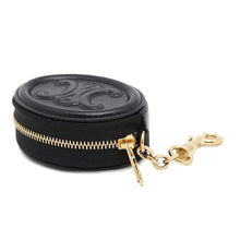 将图像加载到图库查看器中，CELINE Cuir Triomphe Coin purse Black10I863DPQ Leather
