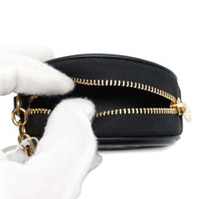 将图像加载到图库查看器中，CELINE Cuir Triomphe Coin purse Black10I863DPQ Leather
