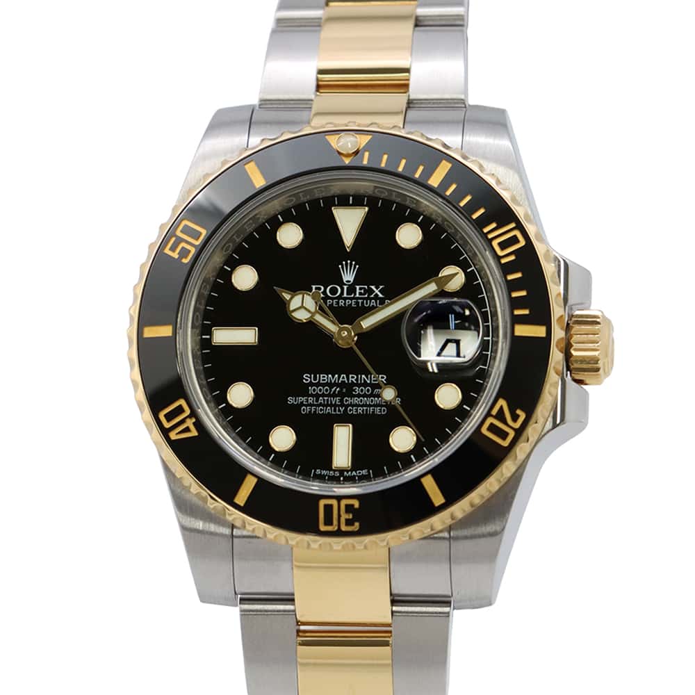 ROLEX Submariner Date W40mm Stainless Steel K18YG Black Dial116613LN