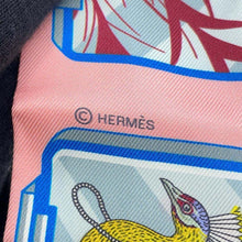 将图像加载到图库查看器中，HERMES Twilly HERMES STORY Rose/Blue/Jaune Silk100%
