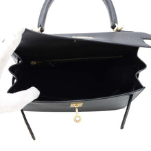 Load image into Gallery viewer, HERMES Kelly Sellier Black Epsom Size 25
