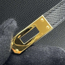 Load image into Gallery viewer, HERMES Kelly Sellier Black Epsom Size 25
