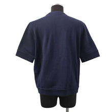 将图像加载到图库查看器中，HERMES Round neck T-shirt &quot;Clue de Sel&quot; Size L Navy Cotton100%
