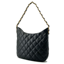 将图像加载到图库查看器中，CHANEL Matelasse Hobo Bag BlackAS3631 Leather
