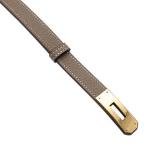 将图像加载到图库查看器中，HERMES Kelly belt Etoupe Epsom Swift Leather
