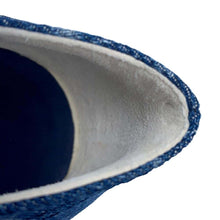 Load image into Gallery viewer, CHANEL CC logo loafers BlueG45142 Denim Size 36 1/2C
