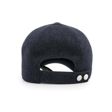 Load image into Gallery viewer, HERMES Cap 《Serena》 Size 57 Navy Cashmere100%
