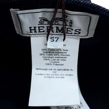 将图像加载到图库查看器中，HERMES Cap 《Serena》 Size 57 Navy Cashmere100%
