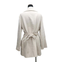 将图像加载到图库查看器中，HERMES Chaine d&#39;Ancre Coat Size 36 Light Gray Wool 100%
