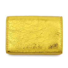 Load image into Gallery viewer, BALENCIAGA Paper mini wallet Gold391446 Leather
