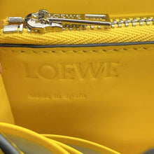 Load image into Gallery viewer, LOEWE Puzzle Bifold Wallet Long Cloth Beige/Yellow Leather
