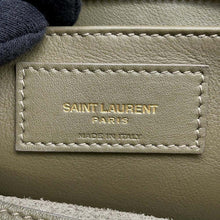 将图像加载到图库查看器中，SAINT LAURENT PARIS baby downtown cabas Khaki436834 Leather suede
