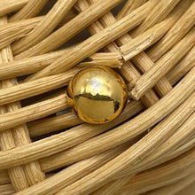 Load image into Gallery viewer, GUCCI Horsebit basket bucket bag Beige/Black649852 Straw Leather
