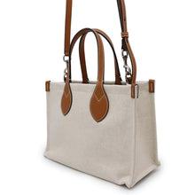 Load image into Gallery viewer, GUCCI Printed Mini Tote Bag Natural/Brown772144 Canvas Leather
