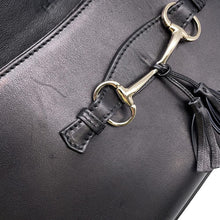 将图像加载到图库查看器中，GUCCI Fringe ChainShoulder Bag Black295402 Leather
