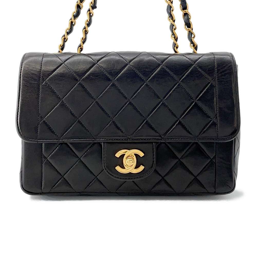 CHANEL Diana Matelasse ChainShoulder Bag BlackA05289 Lambskin