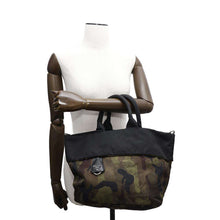 将图像加载到图库查看器中，PRADA Camouflage 2WAY Handbag Black/GreenBR4521 Nylon

