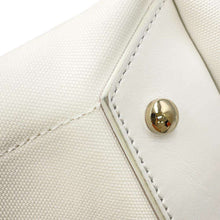 Load image into Gallery viewer, Christian Louboutin 2WAYHandbag White3215121 Canvas Leather Size Medium
