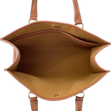 将图像加载到图库查看器中，CELINE Triomphe Horizontal Cabas Tan199742 PVC Leather Size Mini
