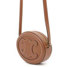 将图像加载到图库查看器中，CELINE Oval Purse Cuir Triomphe Shoulder Bag Tan101703DPQ Leather
