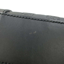 将图像加载到图库查看器中，GUCCI Signature Briefcase Black435322 Leather
