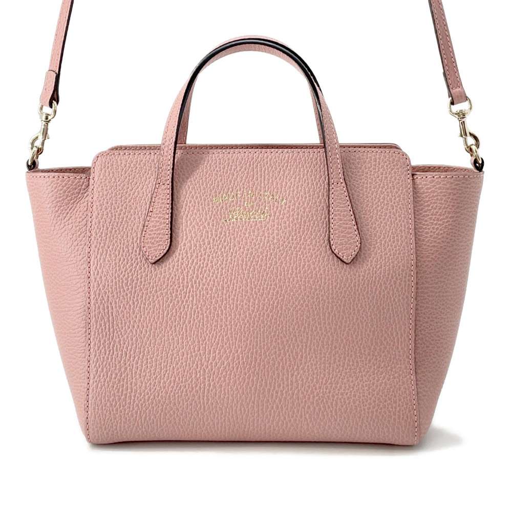 GUCCI Swing Mini Handbag Pink368827 Leather