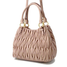 Load image into Gallery viewer, MIUMIU Matelasse Gathered 2WAY Handbag Pink5BE886 Leather
