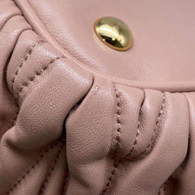 将图像加载到图库查看器中，MIUMIU Matelasse Gathered 2WAY Handbag Pink5BE886 Leather
