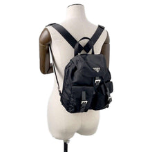 Load image into Gallery viewer, PRADA Backpack Black1BZ677 Nylon Leather Size Small
