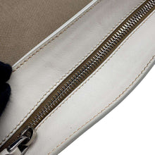 Load image into Gallery viewer, PRADA Logo Shoulder Bag White/BeigeBT0536 Canvas Leather
