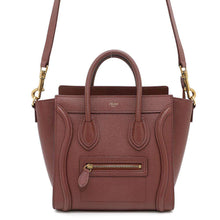 将图像加载到图库查看器中，CELINE Luggage shopper Bordeaux168243 Leather Size Nano
