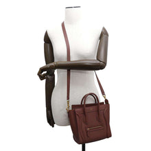 Load image into Gallery viewer, CELINE Luggage shopper Bordeaux168243 Leather Size Nano
