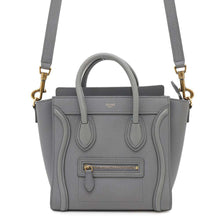 将图像加载到图库查看器中，CELINE Luggage shopper Gray168243 Leather Size Nano
