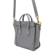 将图像加载到图库查看器中，CELINE Luggage shopper Gray168243 Leather Size Nano
