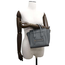 将图像加载到图库查看器中，CELINE Luggage shopper Gray168243 Leather Size Nano
