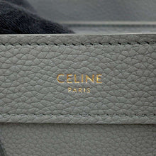 将图像加载到图库查看器中，CELINE Luggage shopper Gray168243 Leather Size Nano
